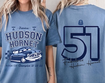 Doc Hudson Shirt | Cars Movie Shirt | Fabulous Hudson Hornet Shirt | Cars land Shirt | Car Pixar Piston Cup Champion | Radiator Springs Tee