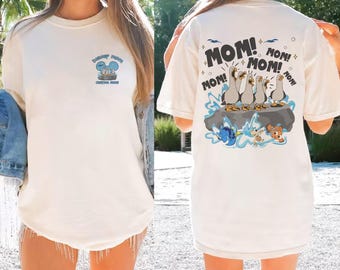 Two-sided Pixar Finding Nemo Seagull Mom Dad Shirt, Personalized WDW Disneyland Mom Mom Mom, Father's Day Shirt, Mother's Day Shirt