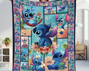 Stitch Blanket Lilo Stitch Fleece Blanket Stitch Birthday Gifts Stitch Christmas Gifts For Her Magic Kingdom Blanket