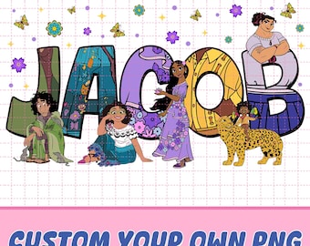 Personalized Encanto Birthday PNG, Mirabel Bruno Isabela Png, Custom Name Encanto Png, Vacation Magic Kingdom Png