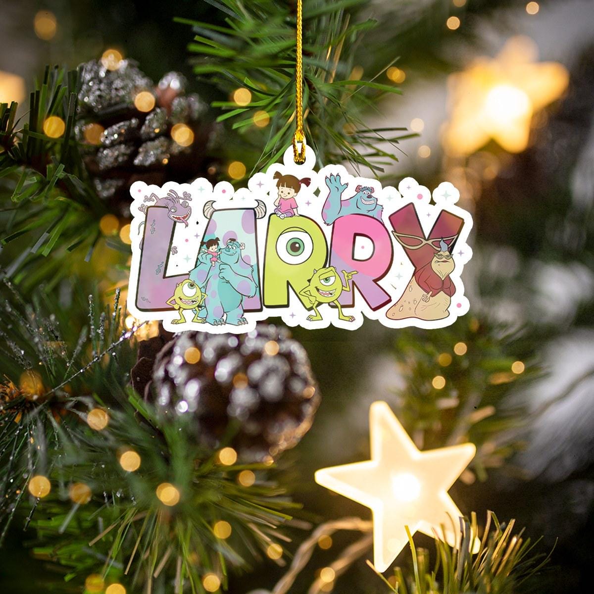 Discover Custom Name Disney Monster Inc Acrylic Ornament - Mike Wazowski & Sulley, Birthday & Christmas Tree Decoration, Xmas Gift 2025