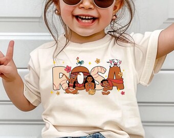 Moana Princess Custom Name Shirt, Custom Name Disneyland Princess Moana Shirt, Custom Name Moana Shirt, Moana Princess Personalized Tee