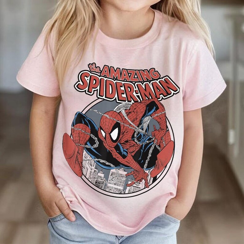 Camiseta de Spider-Man de la colección Brand New Day: Camiseta de Spiderman de los Vengadores del MCU, camiseta Brand New Day, camiseta de Spider-man del MCU, camiseta de Spidey de Tom Holland imagen 7