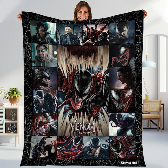 Venom Blanket Venom Eddie Brock Blanket Avengers Superhero Throw Blanket for Bed Couch Sofa Etsy