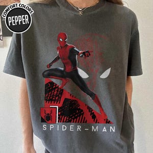 Mcu Spider-Man Far From Home T-Shirt, MCU Comic Book Tee,DisneyBirthday Party Shirt, Disneyland Trip Family Matching Outfits image 3