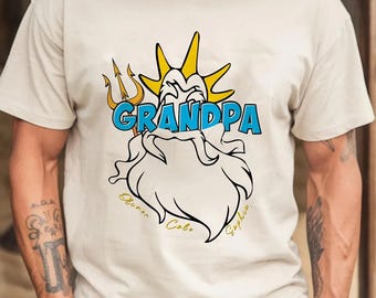 Camiseta de seguridad de Disneyland con el Rey Tritón de La Sirenita, Princesa Seguridad, Camiseta de Disneyland para papá, Feliz Día del Padre, Regalo para papá