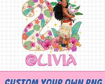 Moana Birthday PNG, Princess Birthday Trip, Personalize Family Matching Moana Birthday, Moana Theme Birthday Tee,  Digital Download