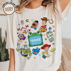 Chemise du film Toy Story 5, Lilypad Buzz l'Éclair Woody Jessie Toy Story Land, vous avez un ami en moi, chemise assortie pour la famille image 1