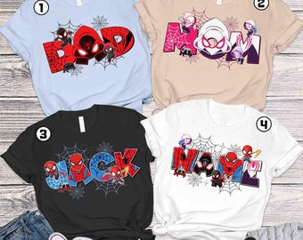 Custom Name Spidey and His Amazing Friends Family Matching Shirt, Spiderman Hero Theme Shirt, Hero Party Tee, Spidey Birthday Gift