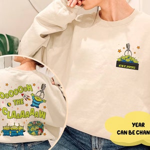 Two Sided Aliens Claw Machine Pocket Oh The Claw Distressed Shirt, Toy Story Washed T-shirt, 2024 Family Trip Disneyland Shirt