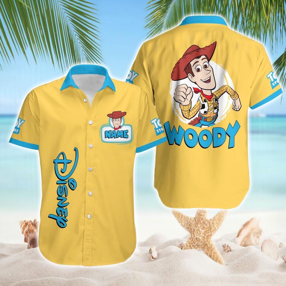 Personalize Woody Cowboy Toy Story Hawaiian Shirt, Disneyworld