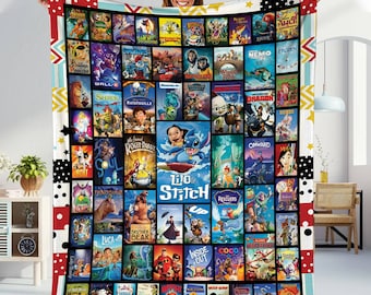 Disneyland Movies Blanket Mickey And Friends Fleece Blanket Princess Movie Blanket Magic Kingdom Birthday Gifts Christmas Gif