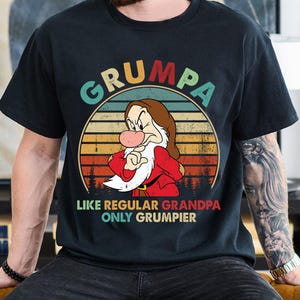 Grumpa Like A Regular Grandpa Shirt, Only Grumpier, Retro Grumpy Grandpa Shirt, Disneyland Grandpa Tee, Grandfather Shirt, Grumpy Dwarf Tee