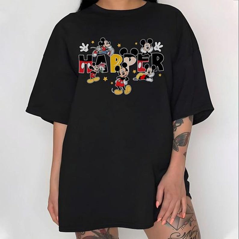 Custom Name Disneyland Mickey Mouse Shirt, Mickey Family Matching Shirts, Mom Dad Disneytrip Shirt, Personalized Mickey Mouse Birthday Tee image 4