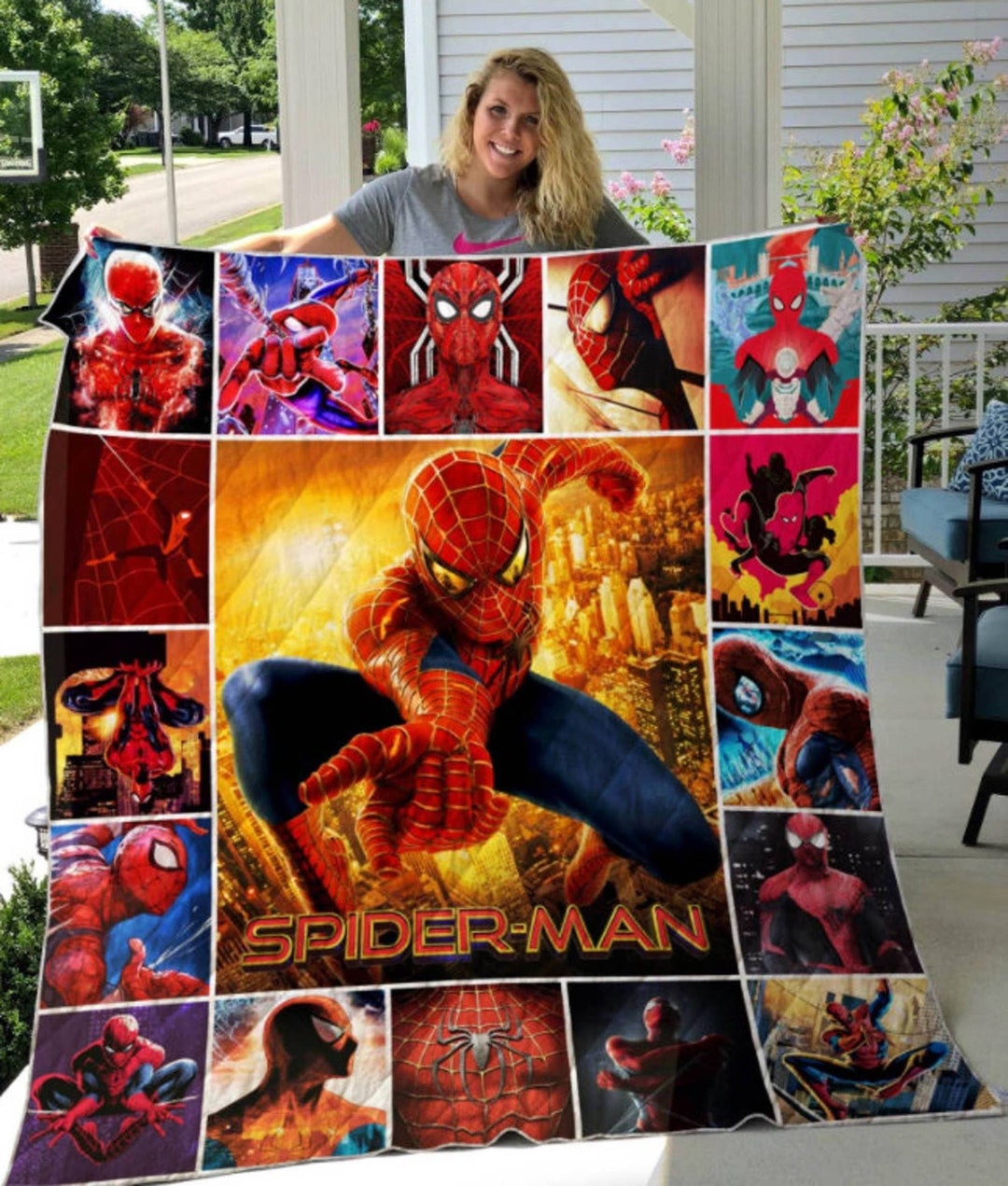 Spiderman Blanket Spider Man Blanket Peter Parker Blanket Etsy