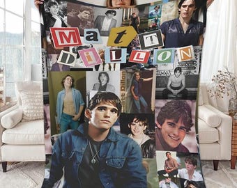 Matt Dillon Actor Throw Flannel Blanket, Matt Dillon Blanket, Warm Soft Cozy Blanket for Living Room Sofa Bed, Gift Blankets for All Seasons