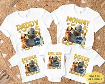 Chemise d'anniversaire de robot sauvage Chemise d'anniversaire de famille de robot sauvage Chemise d'anniversaire de famille de dessin animé Chemise assortie de famille