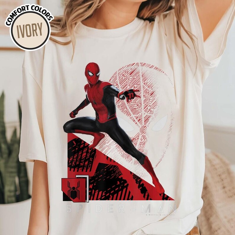 Mcu Spider-Man Far From Home T-Shirt, MCU Comic Book Tee,DisneyBirthday Party Shirt, Disneyland Trip Family Matching Outfits image 4