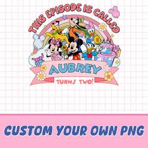 Custom Name Disneyland Mickey And Friends Birthday PNG, Disneyland Family Birthday Png, Disneyland Donald Goofy Pluto Matching Gift