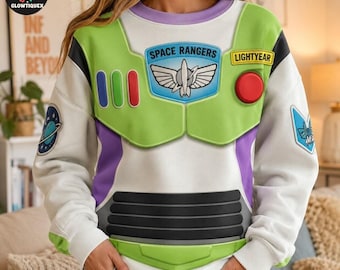 Buzz Lightyear Costume Sweater, Buzz Lightyear Cosplay Shirt, Disneyland Toy Story Hoodie Shirt, Toy Story Character Costume Halloween Shirt