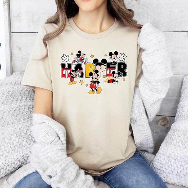Custom Name Disneyland Mickey Mouse Shirt, Mickey Family Matching Shirts, Mom Dad Disneytrip Shirt, Personalized Mickey Mouse Birthday Tee image 8