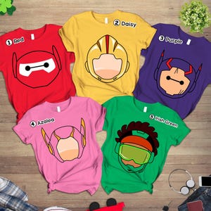 Big Hero 6 Costume Halloween Shirt | Big Hero 6 Shirt | Hiro Hamada Baymax Shirt | Baymax Costume Halloween Party Shirt