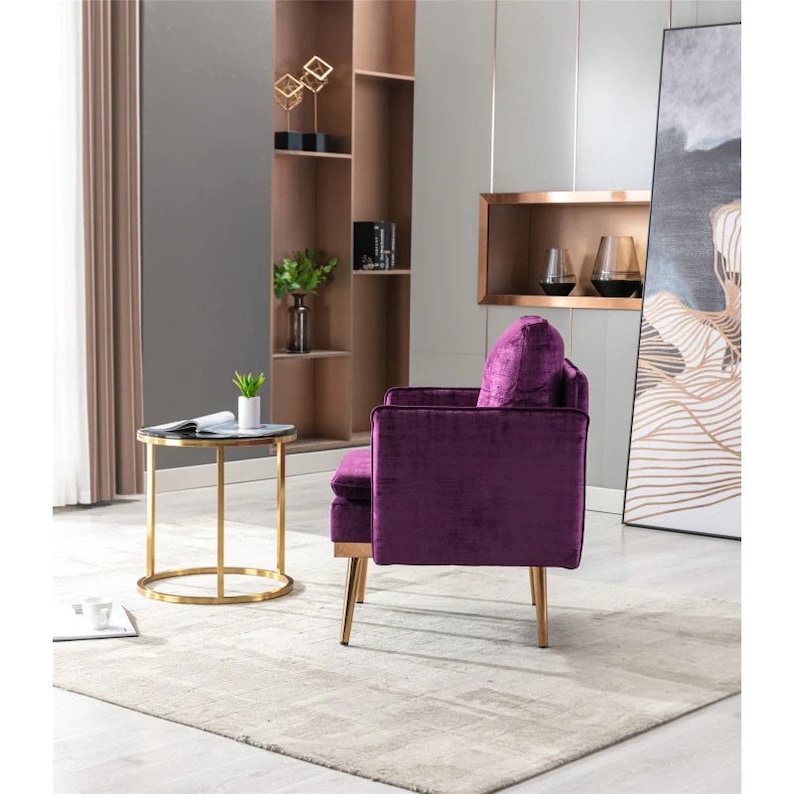 Modern Tufted Accent Chair - Etsy - Textured Tufted Accent Chair For Modern Living Room