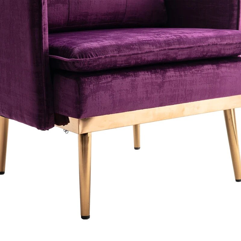 View of Modern Tufted Accent Chair - Etsy