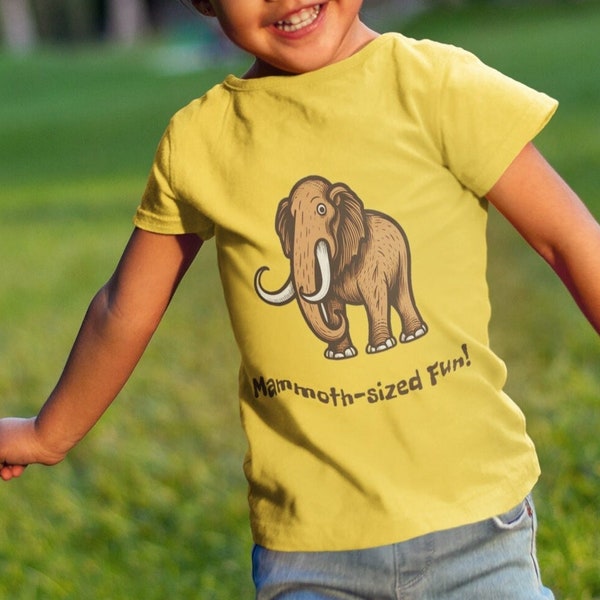 Wolliges Mammut Wunder 100% weiche Baumwolle Kleinkind T-Shirt (2T - 6T)