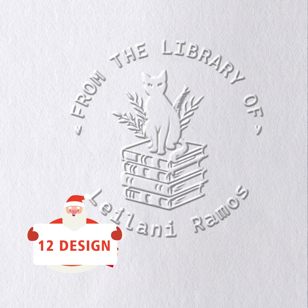 Book Embosser Personalized/from the Library of Stamp/library Embosser/personalized Book Embosser