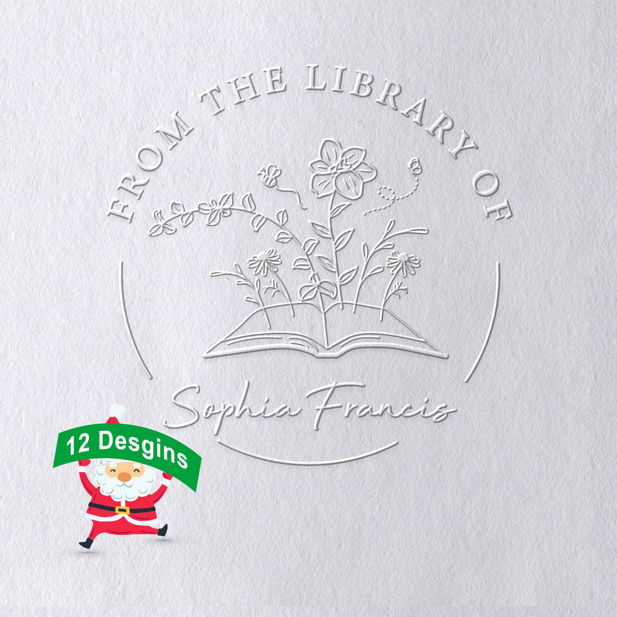 Custom Library Embosser Stamp Personal Book Embossing Stamp