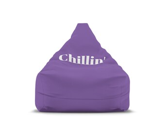 Hellvioletter Chillin' Sitzsackbezug aus Polyester, 27'' x 30'' x 25''