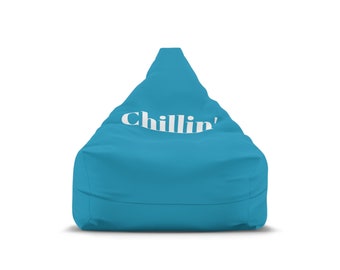 Turquoise Chillin' Polyester Bean Bag Chair Cover 27'' x 30'' x 25''