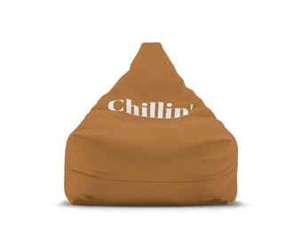 Light Brown Chillin' Polyester Bean Bag Chair Cover 27'' x 30'' x 25''
