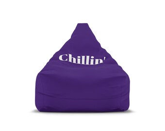 Purple Chillin' Polyester Bean Bag Chair Cover 27'' x 30'' x 25''