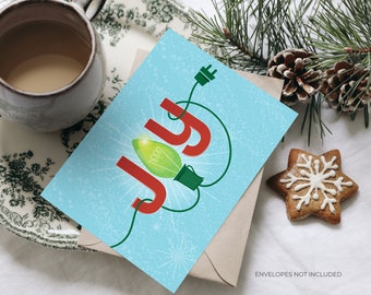 Trio Retro Mod Christmas Cards, Mid-Century Holiday, Retro Xmas Cards, 50s Christmas, Holiday Card, Invitation, Christmas Party, Printable