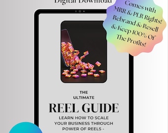 Den ultimata rullguiden med MRR PLR, färdig för dig. Användbar guide e-bok