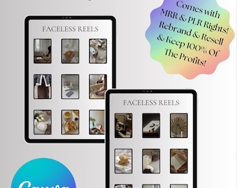 400+ ansiktslösa rullar klara åt dig med MRR/PLR, perfekt för Instagram, tidsbesparande paket