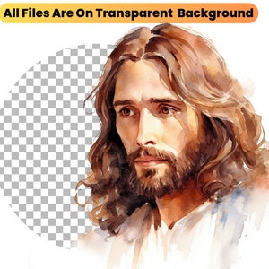Jesus Christ Watercolor Clipart, Christian Art, Religious Png ...