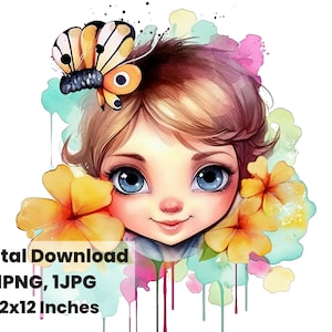 Girly clipart, hoodie, Pop girl clipart, Adorable Chibi Girl, cute girl chibi, PNG, Transparent clipart, Watercolor clipart, girly png