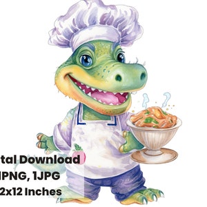 Crocodile mignon, personnage de dessin animé, Clipart enfants, pépinière png, animé, Louisiane Clipart, Gator PNG, enfants imprime, Gator, Alligator png