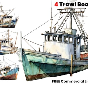 Louisiana Schleppnetz, Sumpf, Sumpf, Feuchtgebiet, südliche Clipart, Aquarell Geschenke, PNG, Fischen png, Garnelenboot, Sublimation, digitale Kunst