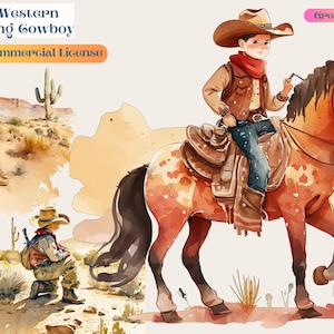 Young Cowboy PNG, Rustic western clipart, Country Cowboy Clipart, Commercial Use, Sublimation Designs, Country boy, Cowboy clipart digital