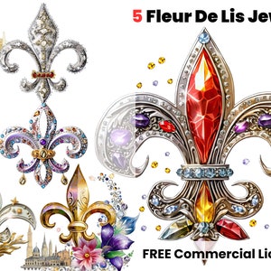 Royal New Orleans Fleur De Lis I Png, Fleur Png, Elegant art, Louisiana Clipart, New Orleans clipart, NOLA PNG, n.o. clipart, digital png