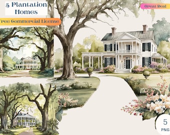 Southern Mansion, haunted mansion, Plantation House, plantation home, Mansion, southern digital paper, Southern png, southern trendy art,