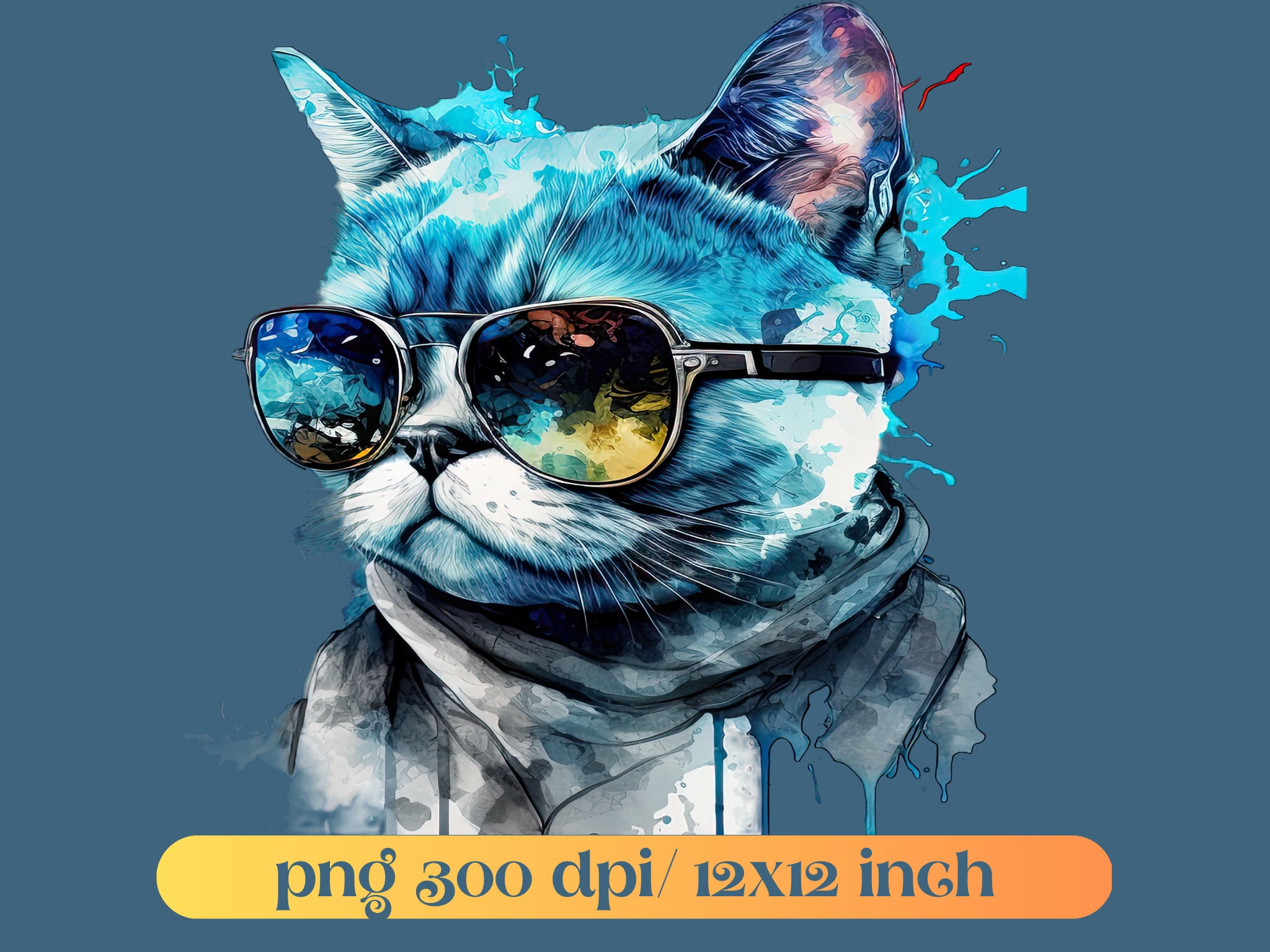 Cool Catz Cat Cat Png Digital Planner Digital Paper Etsy