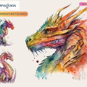 Smok, Sztuka smoka, Pobieranie cyfrowe, Grafika wektorowa, PNG, wzory sublimacji, pobieranie wzorów sublimacji, akwarela, mitologia grecka, jaszczurka