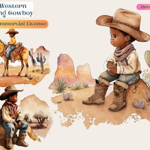Cute Afro Cowboy, Rustic western clipart, Black Country Cowboy Clipart, Black Cowboy, Sublimation Designs, Country boy, Black Cowboy clipart