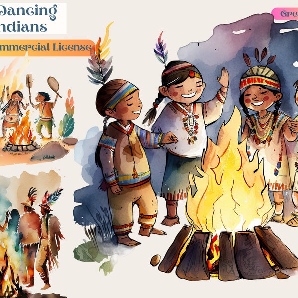 Dancing Indians, Commercial Use, Western-themed graphics, Western digital stamps, Western indian, Western clip art, wild west, PNG, Dancing