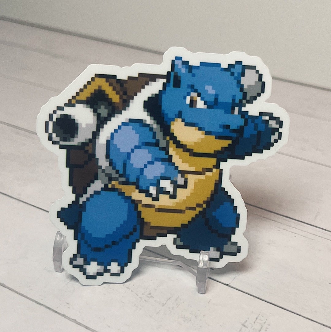 Blastoise Pixel Sticker - Etsy